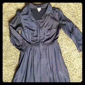 Merona Dress Button Down & Pockets- Workdress